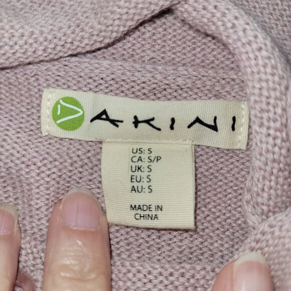 Dakini Sweater Women S Rose Pink Drawstring Cowlneck Long Sleeve Tunic Thumbhole - Picture 7 of 12